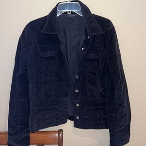 RAFAELLA black corduroy jacket!